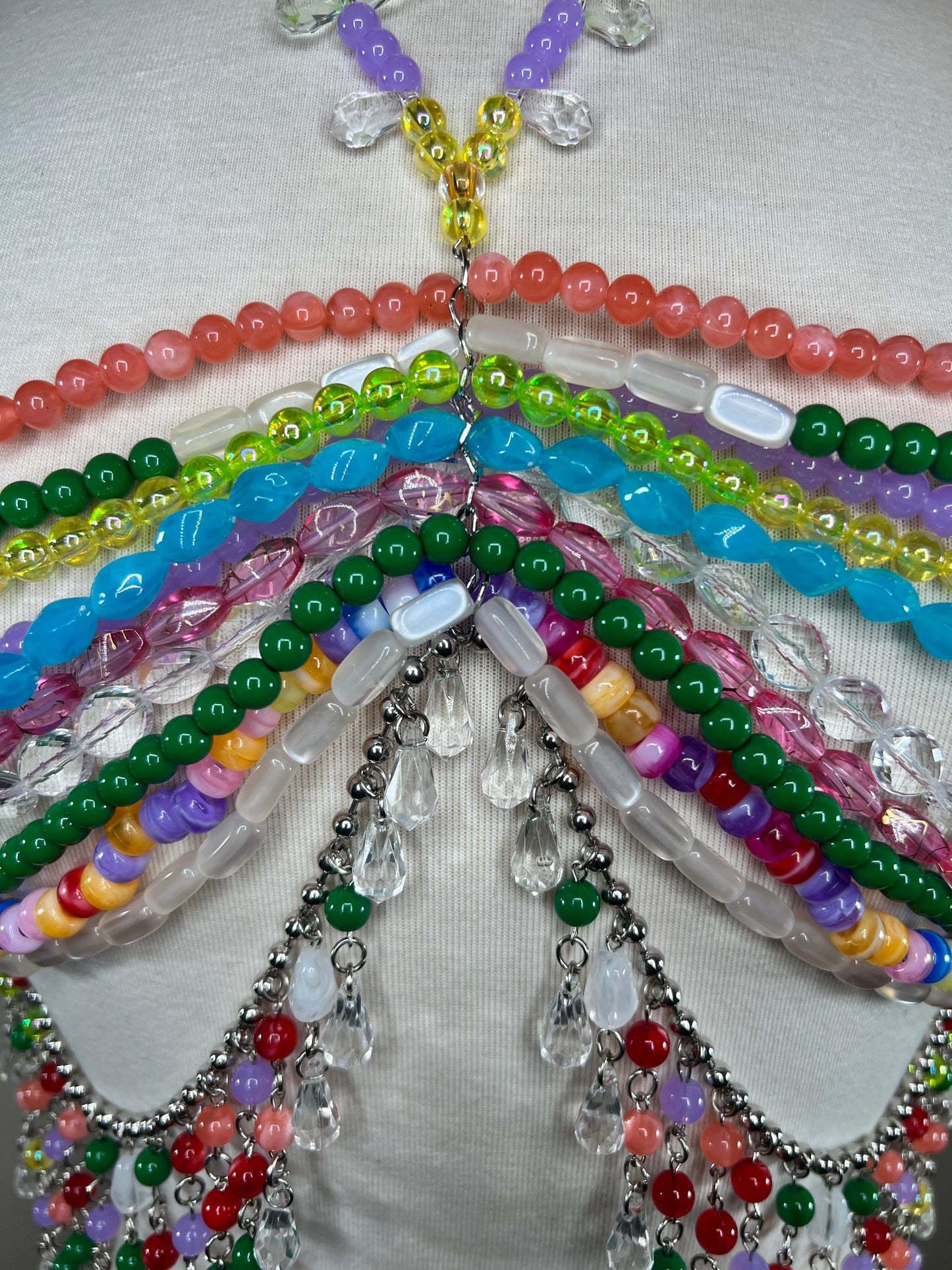 Beaded Top - Rainbow Palette
