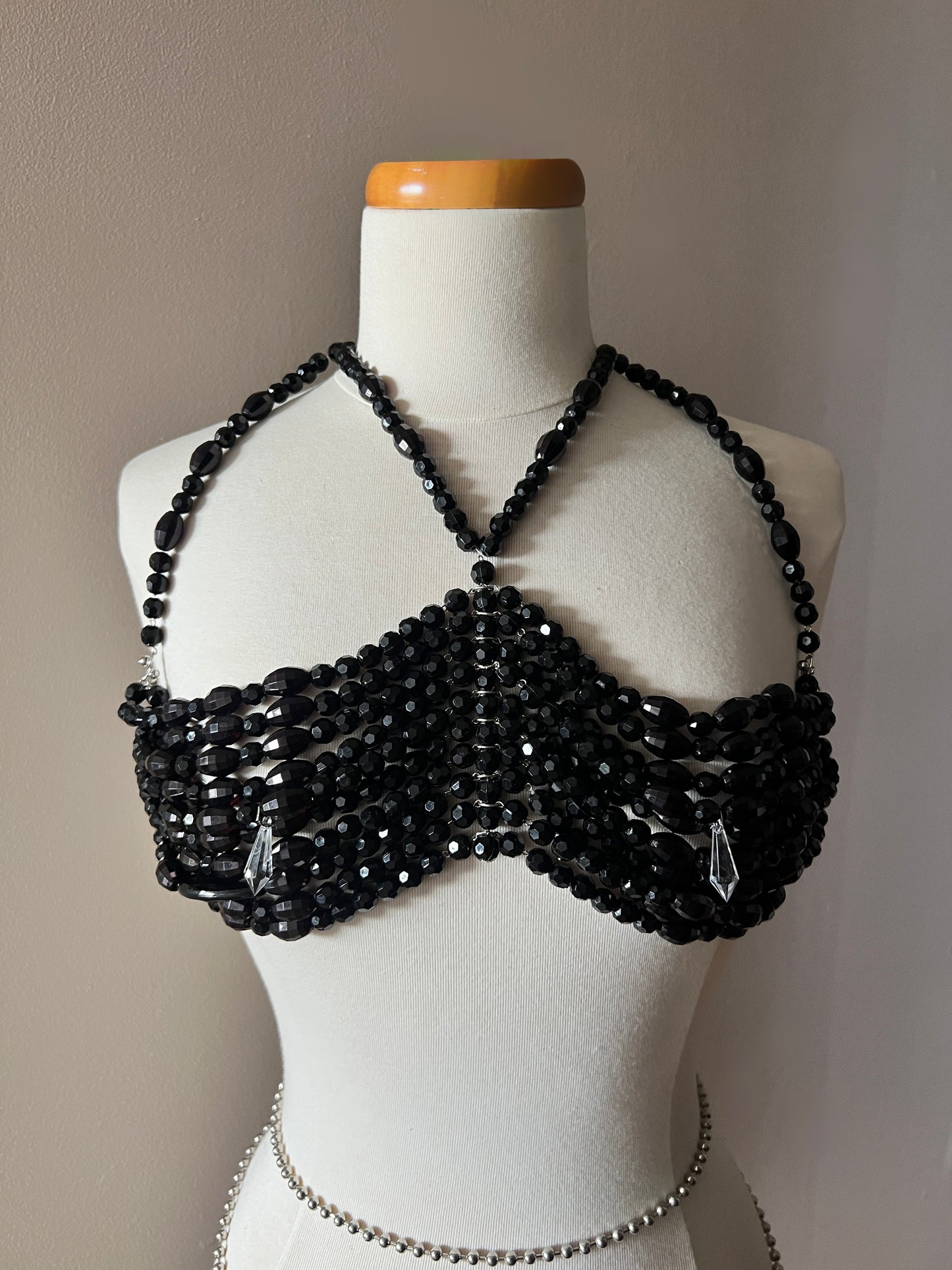 Beaded Top - Black Palette