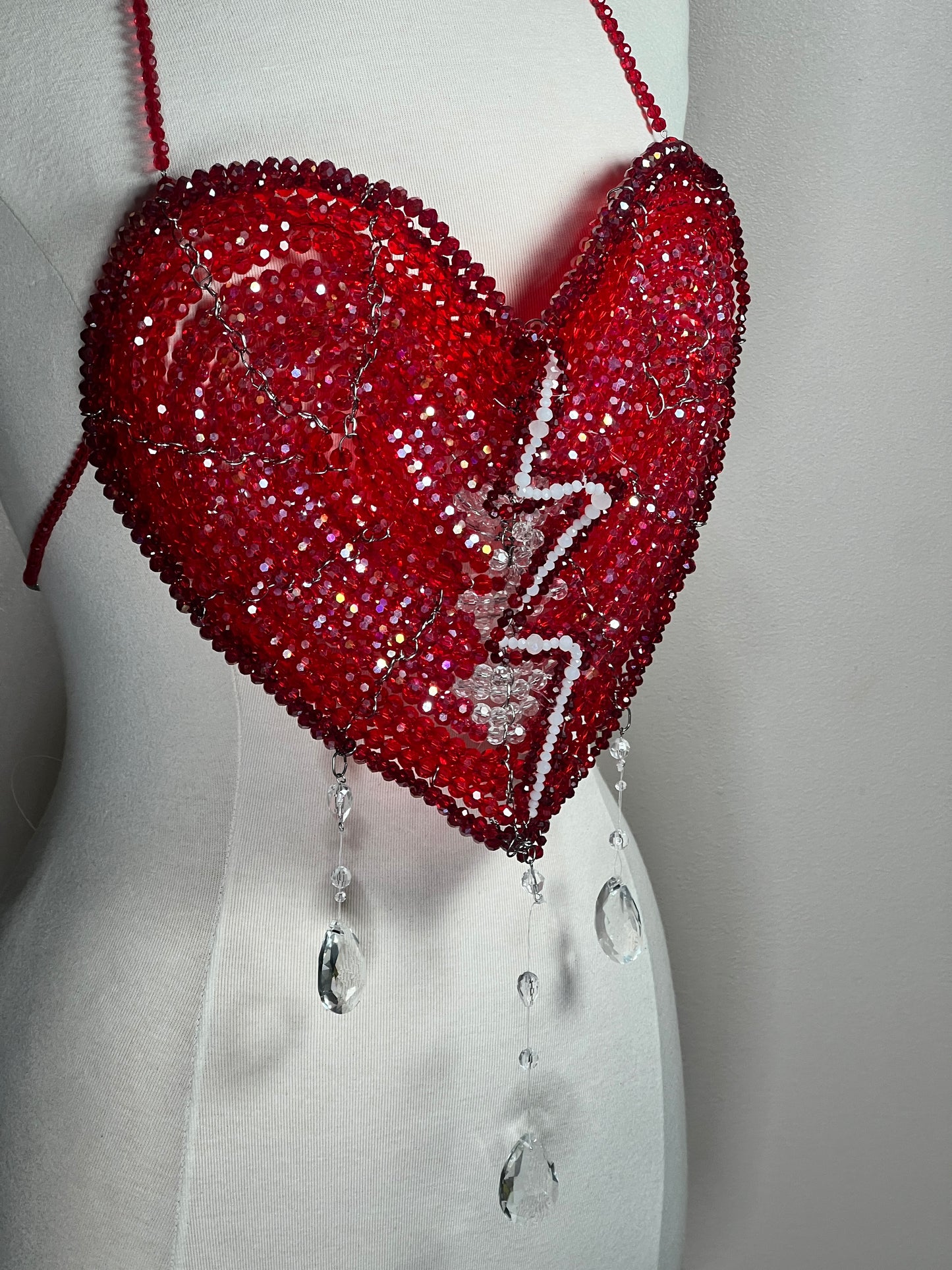Beaded top - Red Palette