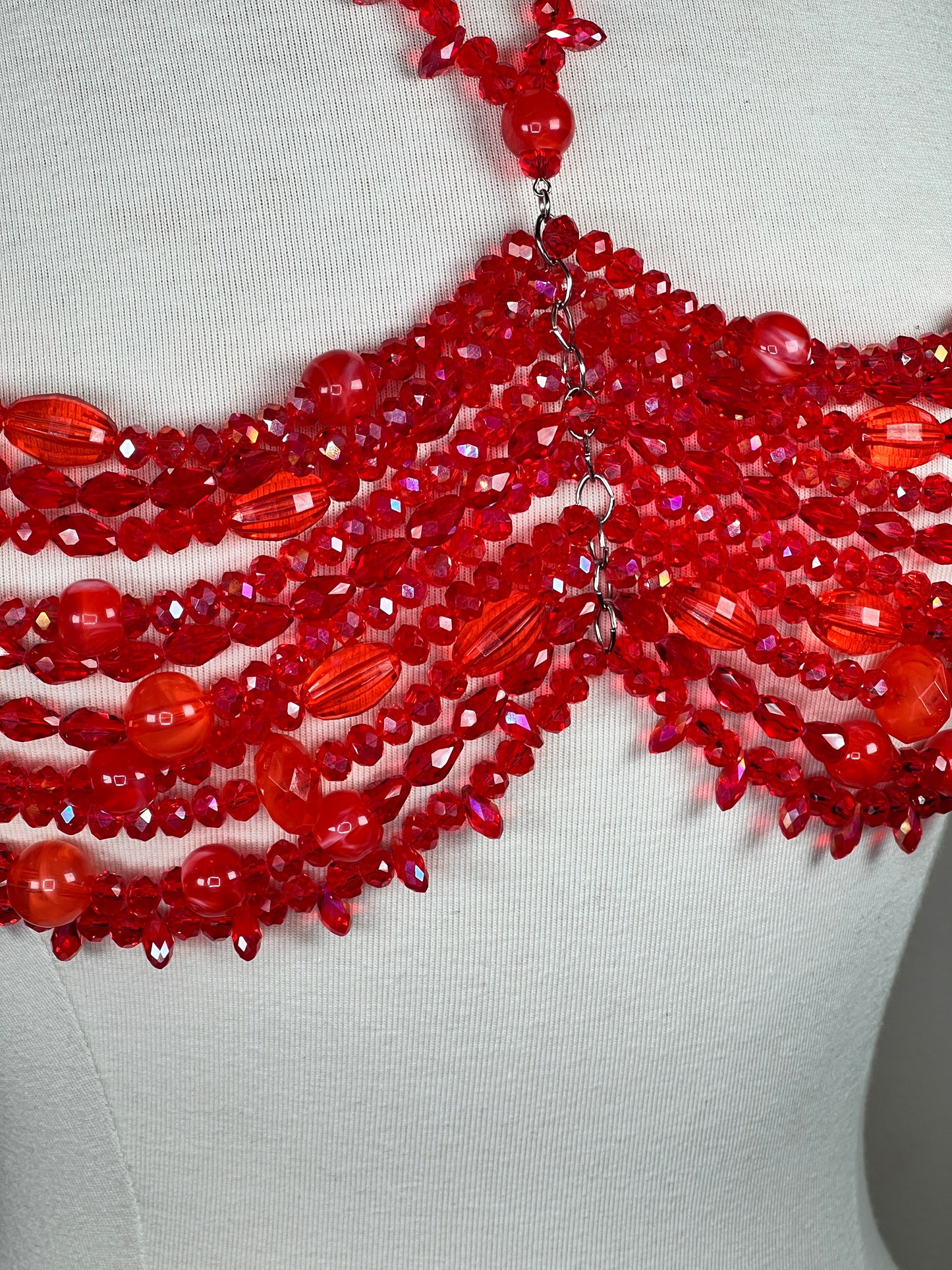 Beaded Top - Red Palette