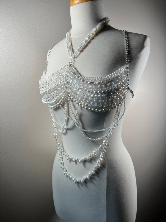 Beaded Top - Pearls