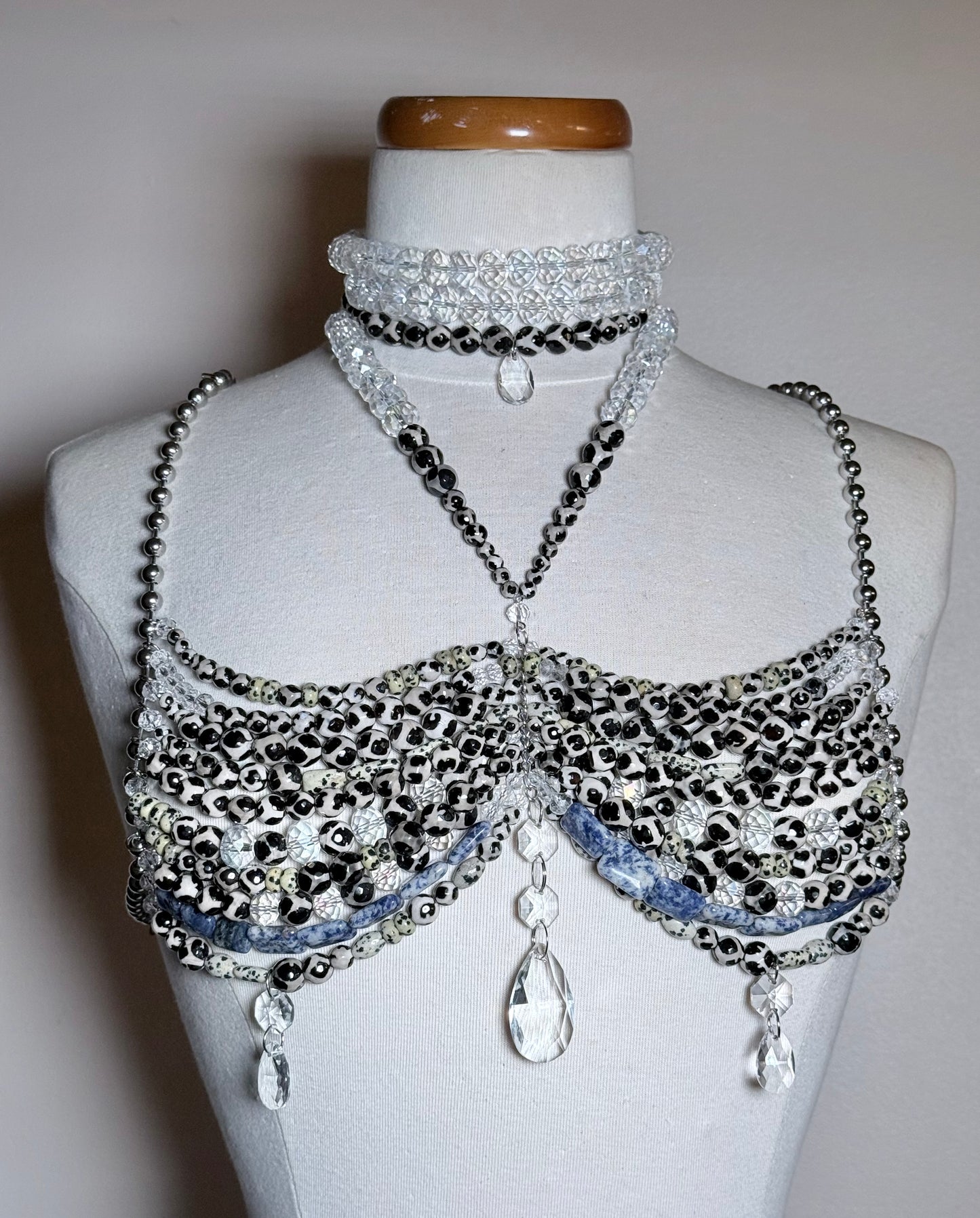 Leopard Beaded Top