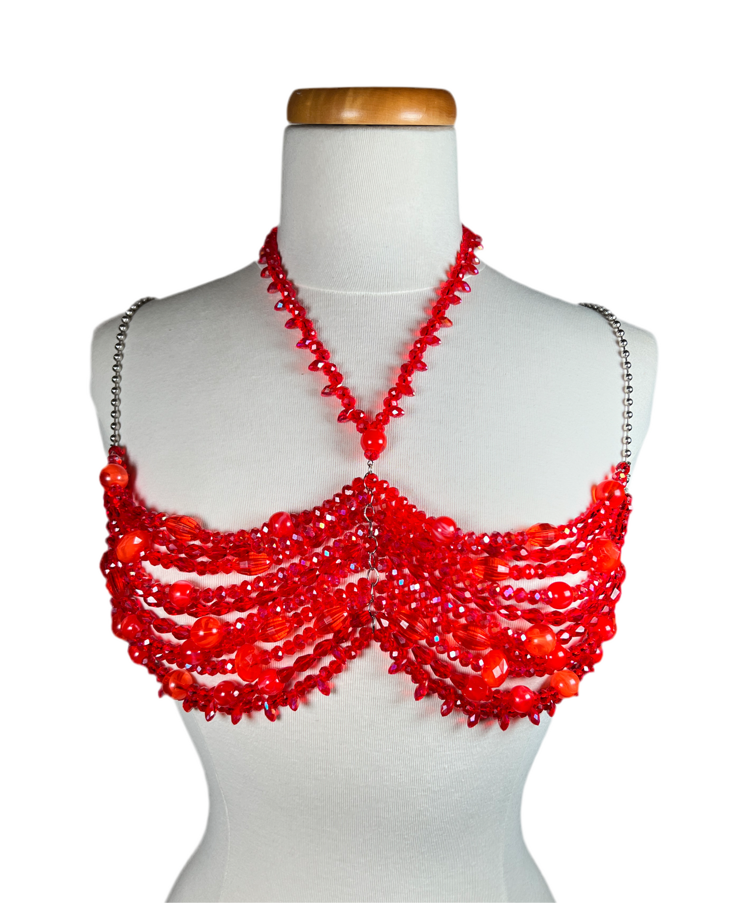 Beaded Top - Red Palette