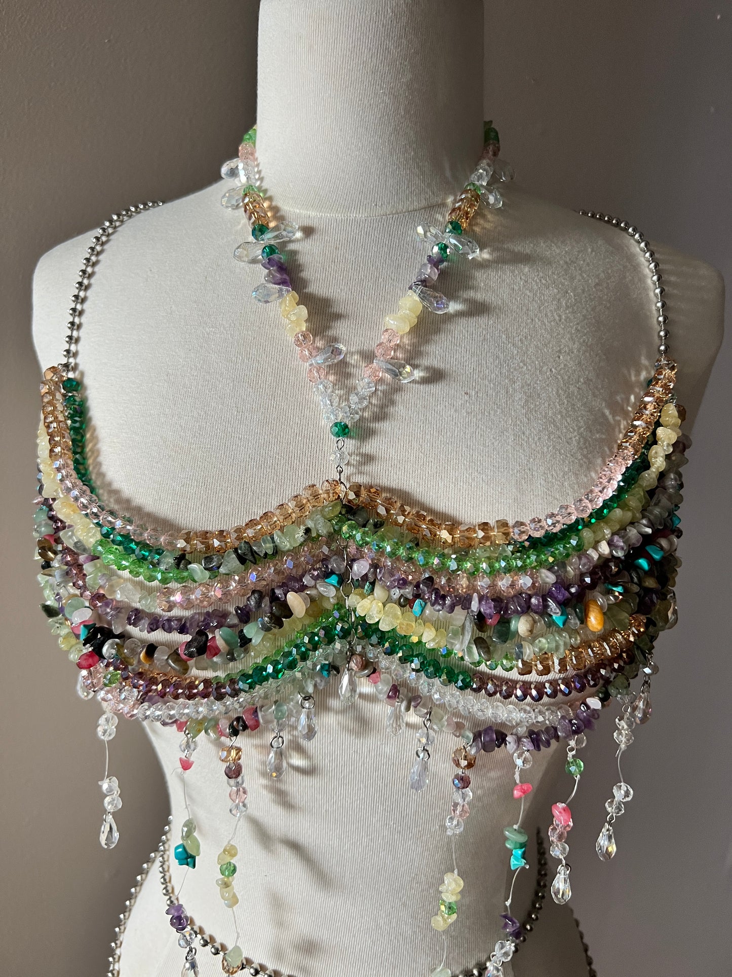 Beaded Top - Rainbow Palette