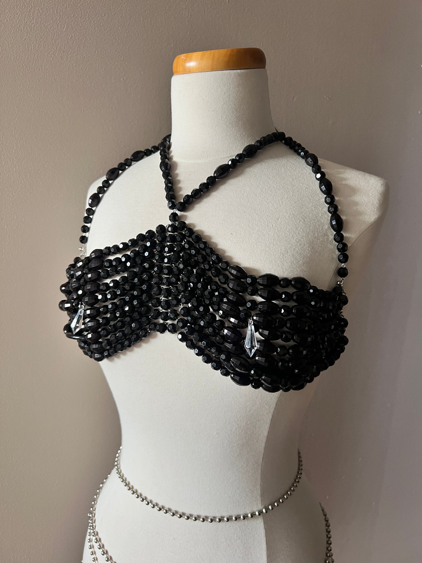 Beaded Top - Black Palette